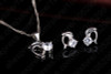2017 Trendy Dolphine Design Pendant 925 Sterling Silver Fine Jewelry Necklace Earring For Women Wedding Set Gifts