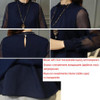 2017 Top Women's Shirt Blouse Ruffles Collar Blouses Chiffon Tunic Tops Blusa Long Sleeve Big Size Clothes for Women