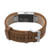 2017 Top Sales! COMLYO Genuine Leather Band For Fitbit Charge 2 Charge2 Smart Bracelet Strap Replace Watchband With Steel Buckle