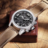 2017 Top Luxury Brand MEGIR Sports Watches Men's Quartz Chronograph Big Dial Clock Leather Wrist Watch relogio masculino relojes