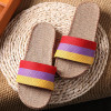 2017 Summer Unisex New Linen Slippers Couples Bedroom Indoor Shoes Anti-skid slippers