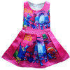 2017 Summer unicorn Dresses for Girls Princess Birthday Party Dress Children Trolls Costume Kids Clothes Vestido 3-10Y