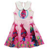 2017 Summer unicorn Dresses for Girls Princess Birthday Party Dress Children Trolls Costume Kids Clothes Vestido 3-10Y