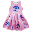 2017 Summer unicorn Dresses for Girls Princess Birthday Party Dress Children Trolls Costume Kids Clothes Vestido 3-10Y