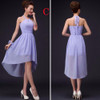 LANSITINA In Stock Chiffon Mini Bridesmaid Dress Cheap A-Line Pleat Party Prom Dresses Junior Bridesmaid Dresses