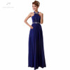 LANSITINA In Stock Chiffon Bridesmaid Dress Cheap Beading Pleat Floor-Length Prom Dresses Vestido De Casamento Dama De Honra