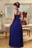 LANSITINA In Stock Chiffon Bridesmaid Dress Cheap Beading Pleat Floor-Length Prom Dresses Vestido De Casamento Dama De Honra