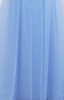 LANSITINA Elegant O-Neck A-Line Sweep Train Lace Evening Dress Cheap Prom Dresses Robe De Soiree Party Dress With Half Sleeves