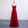 LANSITINA 2017 New Style Prom Dress High Quality Fashion O-Neck Bare Back A-Line Cheap Chiffon Party Gown Dresses