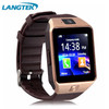 Langtek Popular Smart Watch DZ09 With Camera Bluetooth WristWatch SIM Card Smartwatch For Android Phone Support Multi Language