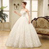 Lamya Off Shoulder Lace Bottom Wedding Dress Romantic Sweetheart Crystal Customized Size Vestido De Noiva