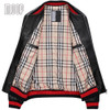 Lambskin genuine leather bomber jacket in black ribbed collar biker jackets moto coats manteau homme jaqueta de couro LT1319
