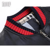 Lambskin genuine leather bomber jacket in black ribbed collar biker jackets moto coats manteau homme jaqueta de couro LT1319