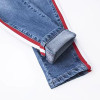 LALA IKAI Side Stripe Jeans Woman High Waist Jeans Denim Full Length Female Pencil Pant Skinny Vintage Jeans Mujer KWA0282-45
