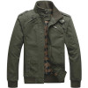 Jacket Men Casual jackets cotton washed coats Army Military Mens Stand collar Outerwear jaqueta masculina Coat parka