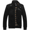Jacket Men Casual jackets cotton washed coats Army Military Mens Stand collar Outerwear jaqueta masculina Coat parka