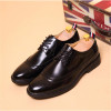 Jack Willden Fashion Mens Dress Office Lace-Up Leather Shoes Men's Casual Party Driving Oxfords Man Vintage Carved Brogue Flats