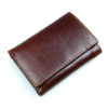 J.M.D Genuine Leather Men's RFID Blocking Leather Trifold Wallet Credit Card Holder With Secure ID Window R-8105Q