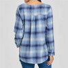IYAEGE Womens Tops And Blouses 2018 Spring Plaid Shirts Casual Long Sleeve Blouse Sexy Lace Up Shirt Women Tunic Tops Blusas XXL