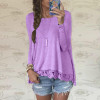 IYAEGE 2017 Fashion Long Sleeve Blouse Ladies Tops Sexy Lace Crochet Shirts Female Blouses Tunic Jumper Pullover Blusas Feminina