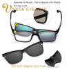 IVSTA Magnet Sunglasses Clip Magnetic Mirrored Clip on Sunglasses Men Polarized Clips Custom Prescription Myopia night vision