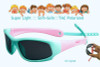 IVSTA Kids Sunglasses Boys Silicone Strap Polarized Flexible TR90 Elastic Children Sunglasses Girls Retainer Holder 8110