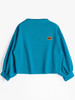 AZULINA Kawaii Harajuku Lantern Sleeve Badge Patched Sweatshirt Women Jumper Autumn 2017 Oversized Hoodies Sweatshirts Femininas