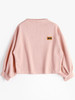 AZULINA Kawaii Harajuku Lantern Sleeve Badge Patched Sweatshirt Women Jumper Autumn 2017 Oversized Hoodies Sweatshirts Femininas
