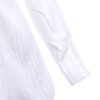 AZULINA Brief V-Neck Oversize Knitted Sweater Pullover Women 2017 Autumn Winter Drop Shoulder Loose White Sweater Pull Femme