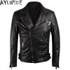 AYUNSUE Mens Real Leather Jacket Jaqueta De Couro Motoqueiro Spring Genuine Leather Jackets Sheepskin Coats Large Size 5XL WXF50