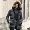 AYUNSUE Exquisite Parkas Hombre Invierno 2017 Winter Male Coat White Duck Down Jacket Men Hooded Coats Black Mens Jackets WXF169