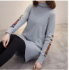 Autumn/Winter Turtleneck Pullover Women's Sweaters Loose Warm Knit Sweater Large size Casual Long-sleeved Sweater Lady Shirt 4XL