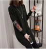 Autumn/Winter Turtleneck Pullover Women's Sweaters Loose Warm Knit Sweater Large size Casual Long-sleeved Sweater Lady Shirt 4XL