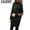 Autumn/Winter Turtleneck Pullover Women's Sweaters Loose Warm Knit Sweater Large size Casual Long-sleeved Sweater Lady Shirt 4XL