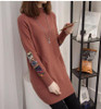 Autumn/Winter Turtleneck Pullover Women's Sweaters Loose Warm Knit Sweater Large size Casual Long-sleeved Sweater Lady Shirt 4XL
