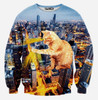 Autumn/winter new sweatshirt men's fashion 3D sweatshirt novelty gun clown printing sudaderas Men hoodies pullovers Sweatshirts