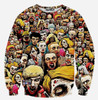 Autumn/winter new sweatshirt men's fashion 3D sweatshirt novelty gun clown printing sudaderas Men hoodies pullovers Sweatshirts