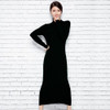 Autumn/Winter elegant women office dress 2017 fashion o-neck long sweater women knitted slim cashmere wool long sleeve pullovers