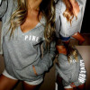 Autumn Women Hoodie Sweatshirt Pink Print Hoodie Frenchterry Sweatshirts Fashion Harajuku Tracksuit Tops