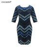 Autumn Women Fashion Big Sizes Boho Dresses Sexy Ladies Office dress Printed 6xl Plus Size Bodycon Dresses Party Dress Vestidos