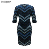 Autumn Women Fashion Big Sizes Boho Dresses Sexy Ladies Office dress Printed 6xl Plus Size Bodycon Dresses Party Dress Vestidos