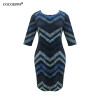 Autumn Women Fashion Big Sizes Boho Dresses Sexy Ladies Office dress Printed 6xl Plus Size Bodycon Dresses Party Dress Vestidos