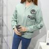 autumn women fashion Casual Korea Harajuku wind loose thin long-sleeved cardigan jacket for Students