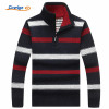 Covrlge 2017 Men Polo Sweater Male Fashion Turtleneck Striped Pullover Autumn Winter New Fleece Thick Knitted Sweater MZM024