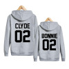 Couples Hoodies Bonnie And Clyde Hoodies Men Women Matching Clothes Casual Long Sleeve Pullover Couple Sweatshirt For Lovers