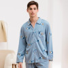 Couple Pajamas Women Spring Autumn Long-sleeve Sleepwear Lovers Men Pyjamas Print Cotton Pajama Set Men Women L-XXXL SY835