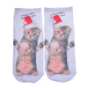 2017 Harajuku Style 3D Print Socks Womens Socks Top Cotton Fashion Cute Kawaii Animal Unisex Low Cut Ankle Socks
