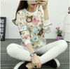 2017 Harajuku Panda beautiful Harajuku women fashion winter flannel high quality sweater cute printing sweater