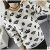2017 Harajuku Panda beautiful Harajuku women fashion winter flannel high quality sweater cute printing sweater