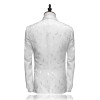 2017 Groomsmen White Wedding Suit For Men Italian Tuxedos Slim Fit Stage Wear Formal Suit Latest Coat Pant Designs Prom Dresses